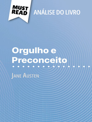 cover image of Orgulho e Preconceito de Jane Austen (Análise do livro)